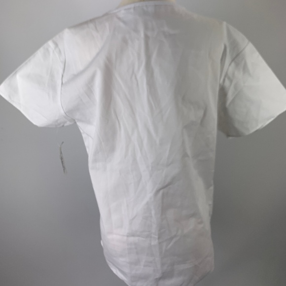 NWT Malibu Doc Small Scrub Top White - Picture 2 of 3